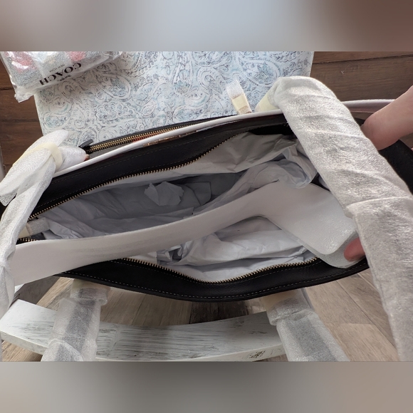 Coach Station Tote And Wallet Set NWT Rose Camo - Picture 6 of 16